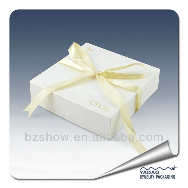 jewelry paper box with ribbon folding paper jewerly box