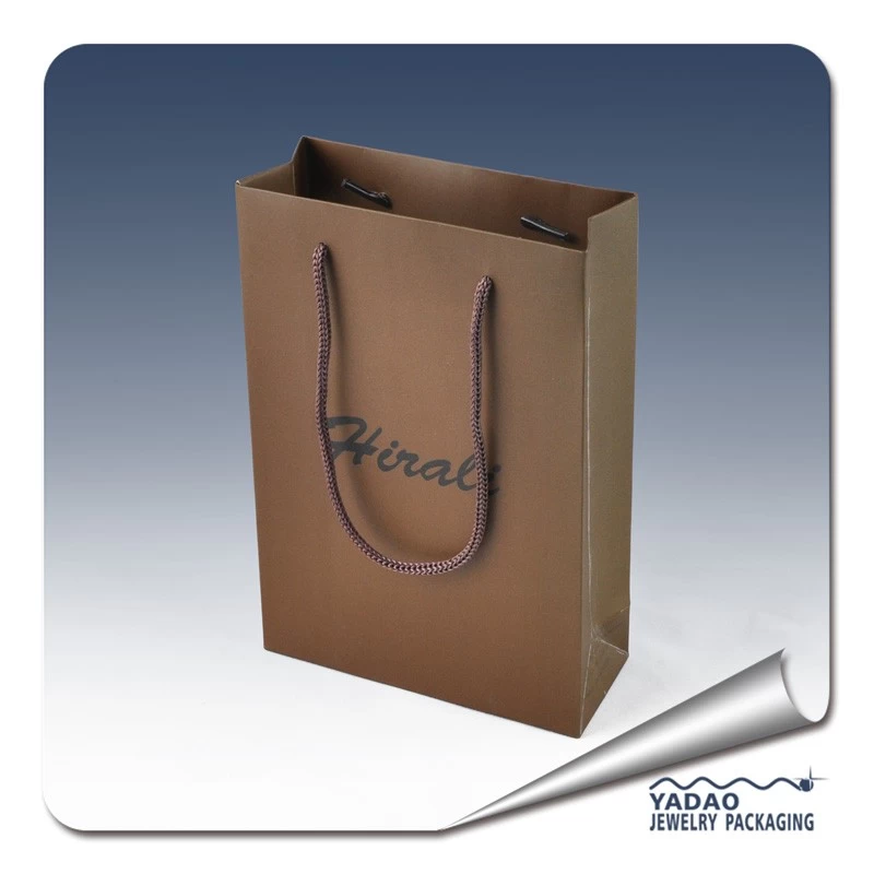 paper bag jewelry packaging bag CMYK printing finish paper shopping bag jewelry bag customize brand paper bag