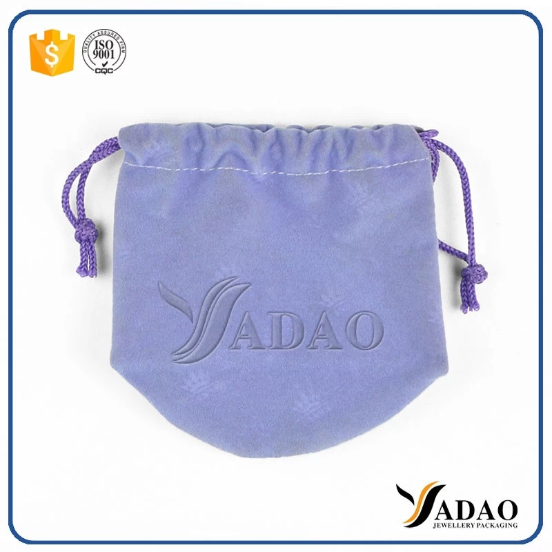quality customize drawstring velvet jewelry pouch jewelry packaging pouch