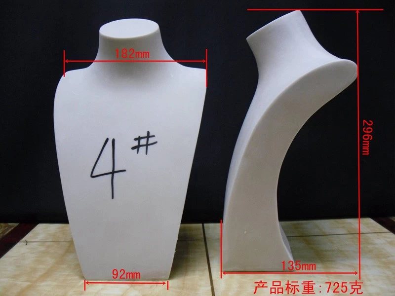 wholesale factory price white resin necklace display rack or stand in high quality and nice design