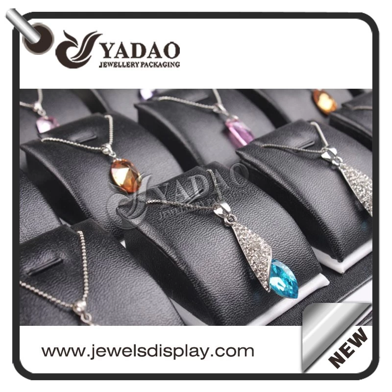 wonderful beautiful adorable satisfied prefect wholesale custom mdf+pu leather paper pendant/ring/bangle/bracelet display trays