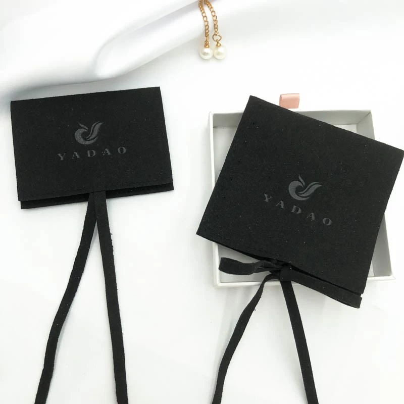 yadao luxury flap microfiber jewelry pouch and box with logo