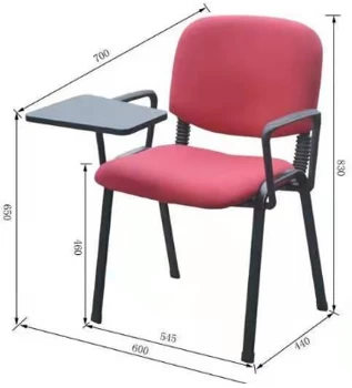 Newcity 003CT Modern School Furniture Stacking Fabric Student Chair Conference Chair Colorful Training Chair Metal Frame Armless Training Chair Supplier Foshan