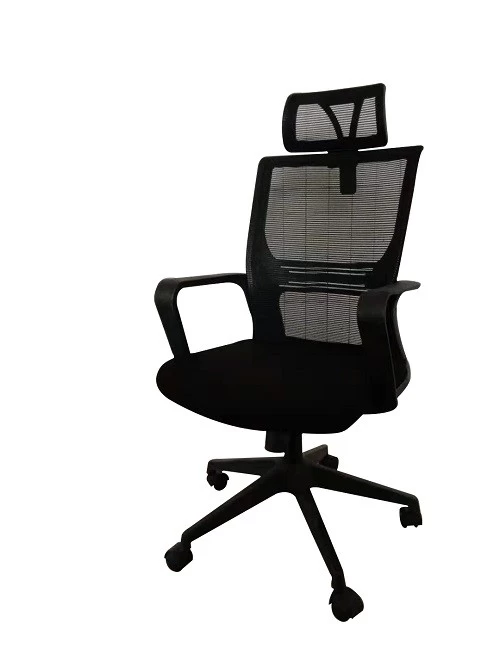 Newcity 1259A High Back Manager Chair كرسي دوار شبكي 85 مم أسود Gaslift شبكة كرسي إمالة وقفل آلية BIFMA Standard Supplier فوشان الصين