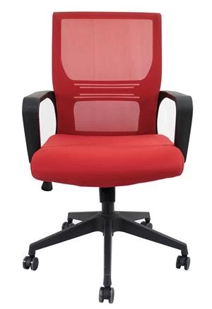 Newcity 1259B Economic Swivel Mesh Chair 85mm Black Gaslift Mesh Chair Tilt & Lock Mechanism Middle Back Staff Chair BIFMA Standard Supplier Foshan China