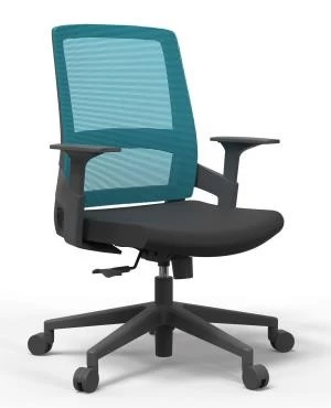 Newcity 1372C Economic Office Chair Mesh Chair Fixed Armrest Visitor Mesh Chair Middle Back Staff Chair Original Foam Supplier Foshan China