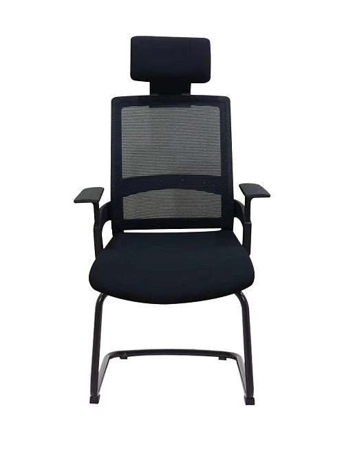 Newcity 1372D经济访客网眼椅子带头枕访客网眼椅高背员椅原装泡沫透气访客网椅供应商佛山市