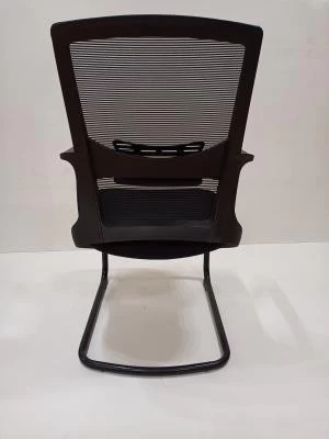 Newcity 1373B经济旋转网椅倾斜和锁定机构85mm黑色气杆网椅中背职员椅5年质保高密度海棉BIFMA标准尼龙脚轮供应商佛山中国