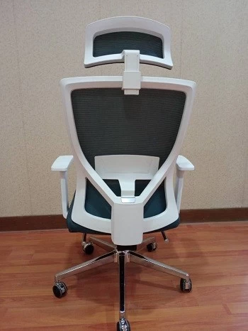 Newcity 1426A-1 Computer Room Modern Mesh Chair With Footrest Mesh Chair White PP Luxury Swivel Chair Boss Ergonomic best Mesh Chair Chinese Foshan Supplier