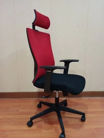 Newcity 1426A 中国制造高级布艺网椅可调节头枕网椅豪华现代旋转办公椅供应商质保5年中国佛山