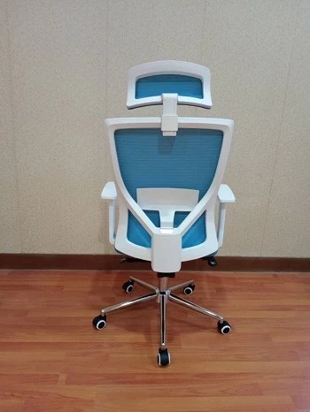 Newcity 1426A 中国制造高级布艺网椅可调节头枕网椅豪华现代旋转办公椅供应商质保5年中国佛山