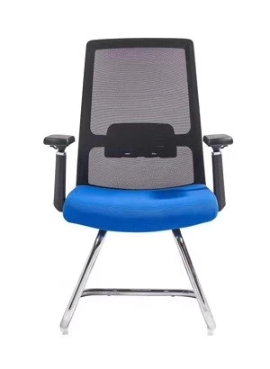 Newcity 1512C 会议室稳定访客椅高品质访客网椅中背人体工学弓形脚办公椅固定底脚网布访客椅质保5年中国佛山