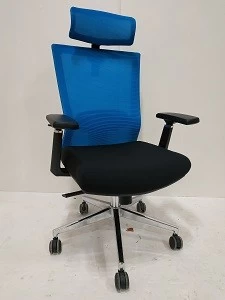 Newcity 1513A-1 Synchro-Tilt Mechanism Mesh Chair 4D Adjustable PP With PU Armpad Armrest Mesh Chair High Back Lumbar Adjustable Mesh Chair Supplier Foshan China