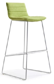 Newcity 337 High Metal Paint  Foot Fabric Seat Chair Unique Design Furniture Office Tall Chair High Quality Bar Stools Bar Chair Chinese Wholesale Foshan