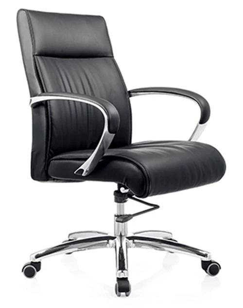 Newcity 6566C经济办公椅便宜高质量人体工学皮革低参观办公椅低背职员椅5年质保高密度海棉供应商佛山中国