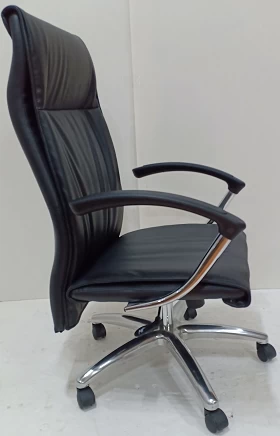 Newcity 6569 最佳旋转电脑办公椅老板旋转办公椅现代扶手设计高背PU办公椅供应质保5年中国佛山