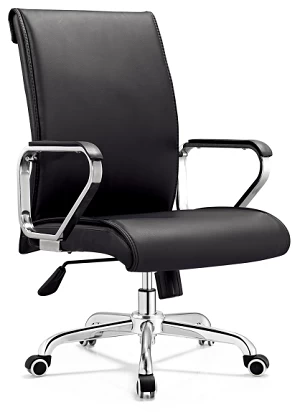 Newcity 6577 Executive Swivel Office Computer Chair Meeting Conference Office Chai Black Leather Office Chair Top Grade Office Chair Supply Foshan China