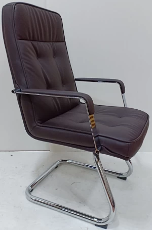Newcity 6657C Appearance PU Visitor Chair Conference Room Chair Comfortable Executive Visitor Chair Chrome Foot Visitor Chair Supply Foshan China