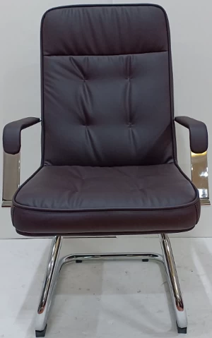Newcity 6657C Appearance PU Visitor Chair Conference Room Chair Comfortable Executive Visitor Chair Chrome Foot Visitor Chair Supply Foshan China