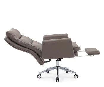 Newcity 6686工厂独特设计的可躺式办公椅带定制logo的客户椅办公椅PU皮革饰面首席执行官办公椅中国佛山质保5年