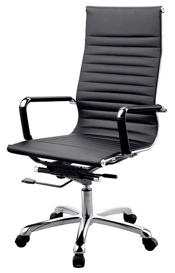 Newcity 684A 高背经理皮革软垫办公椅人体工学现代旋转椅商用家具办公椅中国佛山供应商质保5年