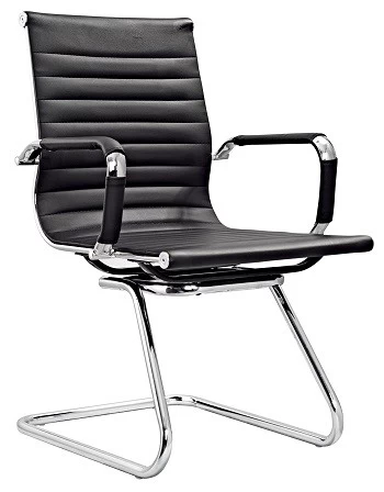 Newcity 684C Manager Executive Modern Visitor Chair Ergonomic Leather Visitor Chair Good-looking Comfortable Commercial Furniture Staff Visitor Chair Chinese Supplier