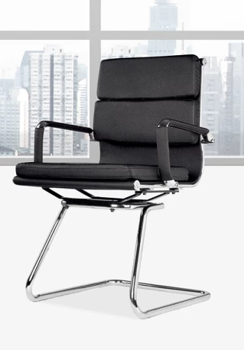 Newcity 696C Foshan Factory Cheap Conference Room Visitor Chair Bow Office Visitor Chair Professional Manufacture Staff Visitor Chair Stylish Bottom Visitor Chair Chinese Supplier