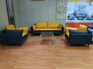 Newcity S-1068 商业PU和真皮办公沙发高品质客厅候诊室办公家具办公沙发新型办公沙发供应商质保5年中国佛山