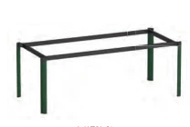 Newcity YJD01-2001合理结构金属框架坚固耐用桌腿适用于多个空间场景办公桌桌脚中国制造商中山