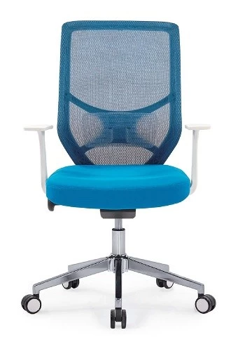 Newcity1439B白色PP框架高品质网椅蓝色进口特殊网椅热销电脑网椅时尚现代舒适网椅中国佛山供应商质保5年