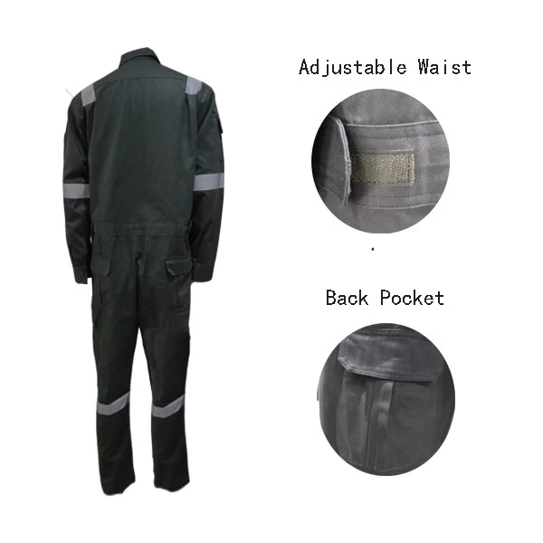 Traje de caldera para hombre, bolsillos en el pecho para hombre, cintura  elástica en la parte trasera completa, resistente, ropa de trabajo,  uniforme