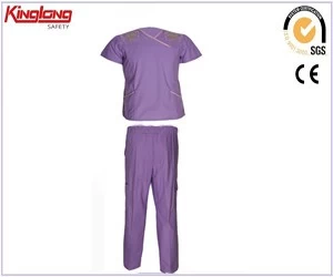 Chiny 100% bawełna Hospital Medical Scrubs, Uniforms Nurse Dress Oem design pielęgniarka producent