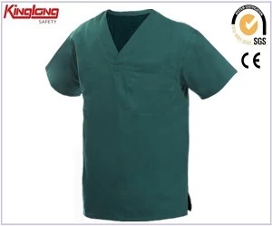 porcelana 100% uniformes de hospital algodón de cuello V, China enfermera uniforme con proveedor fabricante
