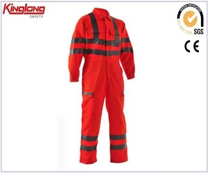 China 100%cotton Men's High Visibility Coverall,Hi Viz Safety Coverall Supplier manufacturer