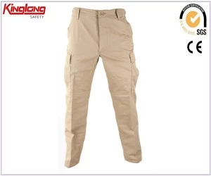 China 100%cotton fabric fashionable cool high quality workwear uniform cargo pants trousers for men manufacturer