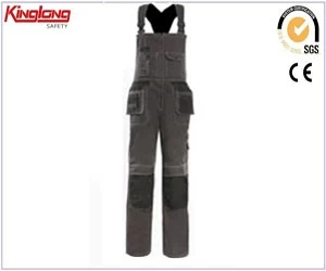 Cina Fabbrica generale di abbigliamento da lavoro in tela, pantaloni con bretelle con funzione ginocchiera produttore