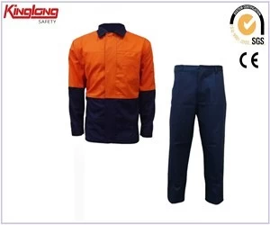 China Macacão refletivo de fábrica na China, uniforme de trabalho de mangas compridas para homens fabricante