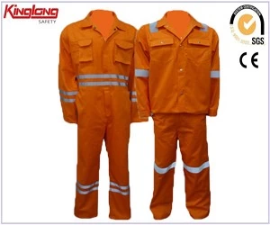 China China Manufacture 100% Cotton Fire Retardant Coverall Fire Resisdant Pants and Shirt manufacturer