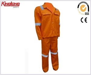 Китай Брюки и куртки из 100% хлопка китайского производства, огнестойкая рабочая форма для мужчин производителя