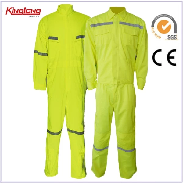 China China Manufacture 100% Polyester Coverall,Pants and Shirt for Men fabricante
