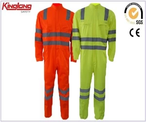 China China Manufacture 100% Polyester Workwear Coverall, Florecent Cheap Coverall for Men manufacturer