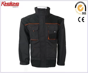 An tSín China Manufacture OEM Wholesale High Quality 100% Polyester Blank Canvas Winter Bomber Jacket déantóir