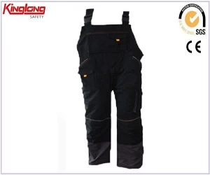 Cina Pantaloni con bretelle in policotone di produzione cinese, pantaloni con bretelle cargo multitasche da uomo produttore