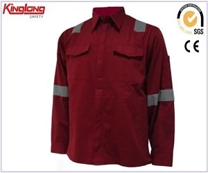 Китай Китайский производитель хлопчатобумажной светоотражающей рабочей куртки, рабочая куртка повышенной видимости для мужчин производителя