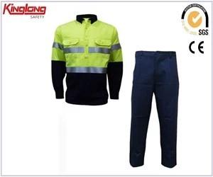 China China Fabrikant Hi Vis Werk Suit, Reflective Safety broek en jas fabrikant
