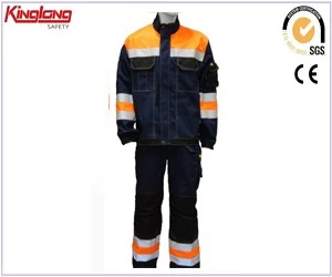 China China fabrikant Reflective Werk kostuum, Beschermende Veiligheid broek en shirt in de bouw fabrikant