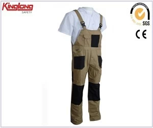 Chiny China Supplier 100% Cotton Bib Pants,Outdoor Cargo Bib Trousers producent