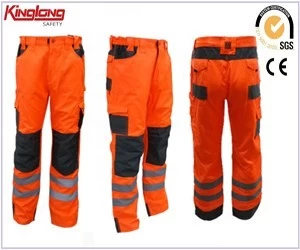 Cina Pantaloni Cargo in Cina fornitore 100% cotone, pantaloni da lavoro alta visibilità produttore
