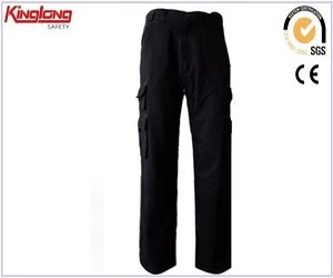 China China Supplier 100% Cotton Cargo Pants,Multi-pockets Work Trousers Unisex manufacturer