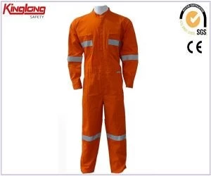 China China Supplier 100% Cotton Coverall With Price,Flame Retardant Coverall with Reflector manufacturer